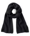 B469 Metro Knitted Scarf Black colour image